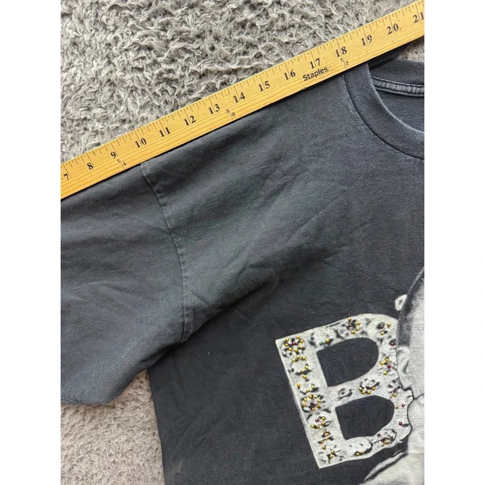 Vintage Pro Max Rhinestone Notorious B.I.G. Graphic T-Shirt Black Size 3XL Tall